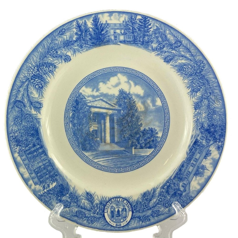 Wedgwood University Maine Library 1906 10" Plate